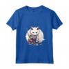 Donna Samurai Burmilla Gatto Giapponese Kawaii Ninja Cat Maglietta con Collo a V - Stile Kawaii e Cultura Giapponese - Acquista Maglietta Gatto Ninja