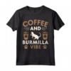 Cat Owner & Barista Motif - Coffee & Burmilla Cat Maglietta - Design unico per amanti dei gatti Burmilla e del caffè