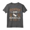 Cat Owner & Barista Motif - Coffee & Burmilla Cat Maglietta - Design unico per amanti dei gatti Burmilla e del caffè