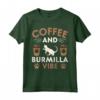 Cat Owner & Barista Motif - Coffee & Burmilla Cat Maglietta - Design unico per amanti dei gatti Burmilla e del caffè