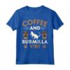 Cat Owner & Barista Motif - Coffee & Burmilla Cat Maglietta - Design unico per amanti dei gatti Burmilla e del caffè