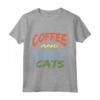 Caffè e Gatti Burmilla - Design Divertente per Amanti dei Gatti Burmilla - Maglietta per Amanti del Caffè