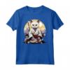 Gatto Giapponese Ninja Kawaii Burmilla Cat Samurai Maglietta - Design unico che fonde il mistero ninja con il fascino dei gatti