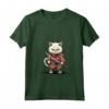 Donna Burmilla Gatto Giapponese Samurai Kawaii Ninja Cat Maglietta con Collo a V - Stile unico e misterioso per gli amanti della moda giapponese