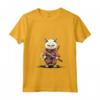 Donna Burmilla Gatto Giapponese Samurai Kawaii Ninja Cat Maglietta con Collo a V - Stile unico e misterioso per gli amanti della moda giapponese
