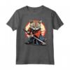 Gatto giapponese Ninja Kawaii - Samurai Burmilla Cat Maglietta - Design Felino Giapponese Intricato