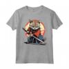 Gatto giapponese Ninja Kawaii - Samurai Burmilla Cat Maglietta - Design Felino Giapponese Intricato