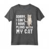 Scusa I Can't I Have Plans Con Il mio Gatto Burmilla - Maglietta per Amanti dei Gatti - Regalo Divertente per Chi Ama gli Animali