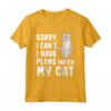 Scusa I Can't I Have Plans Con Il mio Gatto Burmilla - Maglietta per Amanti dei Gatti - Regalo Divertente per Chi Ama gli Animali