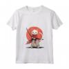 Donna Samurai Burmilla Gatto Giapponese Kawaii Ninja Cat Maglietta con Collo a V - Design Vivido per Appassionati di Gatti e Cultura Giapponese