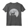 Luna e Gatto Silhouette - Burmilla Cat Maglietta per Amanti dei Gatti - Design Divertente per Compleanno e Natale