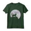 Luna e Gatto Silhouette - Burmilla Cat Maglietta per Amanti dei Gatti - Design Divertente per Compleanno e Natale