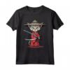 Samurai Burmilla Gatto Giapponese Kawaii Ninja Cat Maglietta - Design Intricato per Appassionati di Gatti e Cultura Giapponese