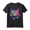 Burmilla Cat Face Colorful Splash Art - Maglietta Artistica per Amanti dei Gatti - Ideale come Regalo Unico per Appassionati di Animali