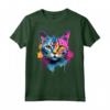 Burmilla Cat Face Colorful Splash Art - Maglietta Artistica per Amanti dei Gatti - Ideale come Regalo Unico per Appassionati di Animali