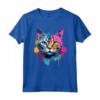 Burmilla Cat Face Colorful Splash Art - Maglietta Artistica per Amanti dei Gatti - Ideale come Regalo Unico per Appassionati di Animali