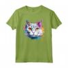 Faccia di gatto Burmilla Splash Art Colorata Maglietta - Design Unico per Amanti dei Gatti Burmilla