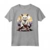 Gatto Giapponese Ninja Kawaii Burmilla Cat Samurai Maglietta - Design Unico Moda Gatti Burmilla