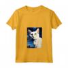 Donna Burmilla Cat Notte Stellata - Maglietta con Collo a V per Amanti dei Gatti - Regalo Perfetto per Natale o Compleanni