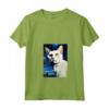 Donna Burmilla Cat Notte Stellata - Maglietta con Collo a V per Amanti dei Gatti - Regalo Perfetto per Natale o Compleanni