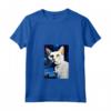 Donna Burmilla Cat Notte Stellata - Maglietta con Collo a V per Amanti dei Gatti - Regalo Perfetto per Natale o Compleanni