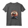 Donna Gatto Giapponese Ninja Kawaii Burmilla Cat Samurai Maglietta con Collo a V - Design Samurai unico per Appassionati di Gatti e Cultura Giapponese