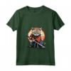 Donna Gatto Giapponese Ninja Kawaii Burmilla Cat Samurai Maglietta con Collo a V - Design Samurai unico per Appassionati di Gatti e Cultura Giapponese