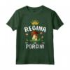 Frase Divertente Porcini per Lei - Regina dei Porcini Amante Funghi Maglietta - Perfetta per Raccoglitrici di Funghi