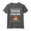 Funghi Porcini Divertente Micologo Fungaiolo Felicità Maglietta - Regalo Compleanno Natale Cacciatore di Funghi - Ideale per Passeggiate nel Bosco o in Montagna