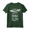 Bevitore di Rum - Risparmia Acqua Drink Rum Pirates Maglietta - Regalo Unico per Amanti dei Pirati e del Rum