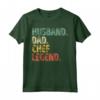 Marito Papà Chef Leggenda - Divertente Camicia per la Festa del Papà - Regalo Originale per Uomini Campeggio Barbecue Pesca