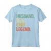 Marito Papà Chef Leggenda - Divertente Camicia per la Festa del Papà - Regalo Originale per Uomini Campeggio Barbecue Pesca