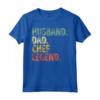 Marito Papà Chef Leggenda - Divertente Camicia per la Festa del Papà - Regalo Originale per Uomini Campeggio Barbecue Pesca