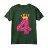 Camicia di Buon Compleanno - 4° Compleanno Maglietta per Bambina - Happy Birthday Queen - Regalo per Bambini di 4 Anni