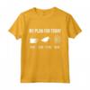 Divertente Beccaccia Caccia Cacciatore My Plan For Today Maglietta - T-shirt Caccia alla Beccaccia Grafica Originale