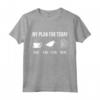Divertente Beccaccia Caccia Cacciatore My Plan For Today Maglietta - T-shirt Caccia alla Beccaccia Grafica Originale