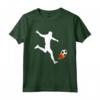 Maglietta con Palla da Calcio sul Fuoco - Regalo Originale per Calciatori - Ideale per Compleanno o Natale