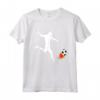 Maglietta con Palla da Calcio sul Fuoco - Regalo Originale per Calciatori - Ideale per Compleanno o Natale