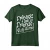 Gli Amici Non Lasciano gli Amici Correre da Soli - Jogging Maglietta con Citazione Motivazionale - Regalo Originale per Amanti dello Sport