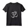 Donna Om Yoga Aum Ohm Meditazione Indù Simbolo Maglietta con Collo a V - Ideale come Regalo Yoga per Compleanni o Natale