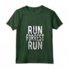 HapTiger Run Forrest Run Silhouette - Maglietta con Collo a V - Ufficiale Forrest Gump Apparel
