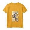 HapTiger Run Forrest Run Silhouette - Maglietta con Collo a V - Ufficiale Forrest Gump Apparel