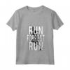 HapTiger Run Forrest Run Silhouette - Maglietta con Collo a V - Ufficiale Forrest Gump Apparel