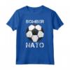 Maglietta Uomo Manica Corta Divertente Calcio Bomber Nato - T-Shirt Ironica per Compleanni - Marca HapTiger