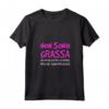 Donna Non Sono Grassa - T-Shirt Divertenti Palestra Fitness Scritte - Ideale Regalo per Amanti dell'Ironia - Marca HapTiger