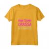 Donna Non Sono Grassa - T-Shirt Divertenti Palestra Fitness Scritte - Ideale Regalo per Amanti dell'Ironia - Marca HapTiger