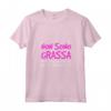 Donna Non Sono Grassa - T-Shirt Divertenti Palestra Fitness Scritte - Ideale Regalo per Amanti dell'Ironia - Marca HapTiger
