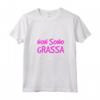 Donna Non Sono Grassa - T-Shirt Divertenti Palestra Fitness Scritte - Ideale Regalo per Amanti dell'Ironia - Marca HapTiger