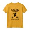 Padel Divertente Silhouette Giocatrice - Il Padel Sta Chiamando Maglietta - Ideale come Regalo per Appassionati di Padel
