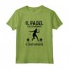 Padel Divertente Silhouette Giocatrice - Il Padel Sta Chiamando Maglietta - Ideale come Regalo per Appassionati di Padel